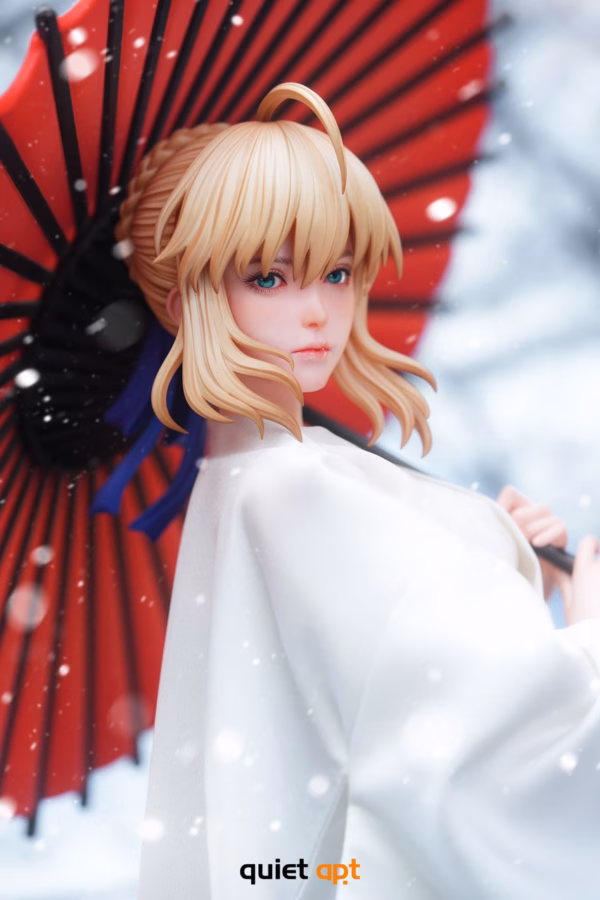 Fate Stay Night QuietArt Studio Kimono Saber Resin Statue 3