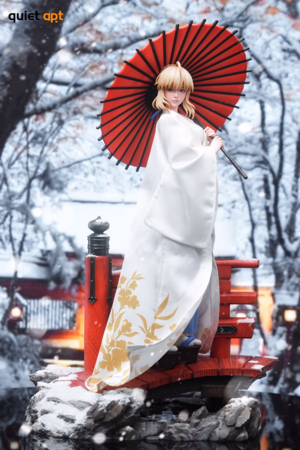 Fate Stay Night QuietArt Studio Kimono Saber Resin Statue 7