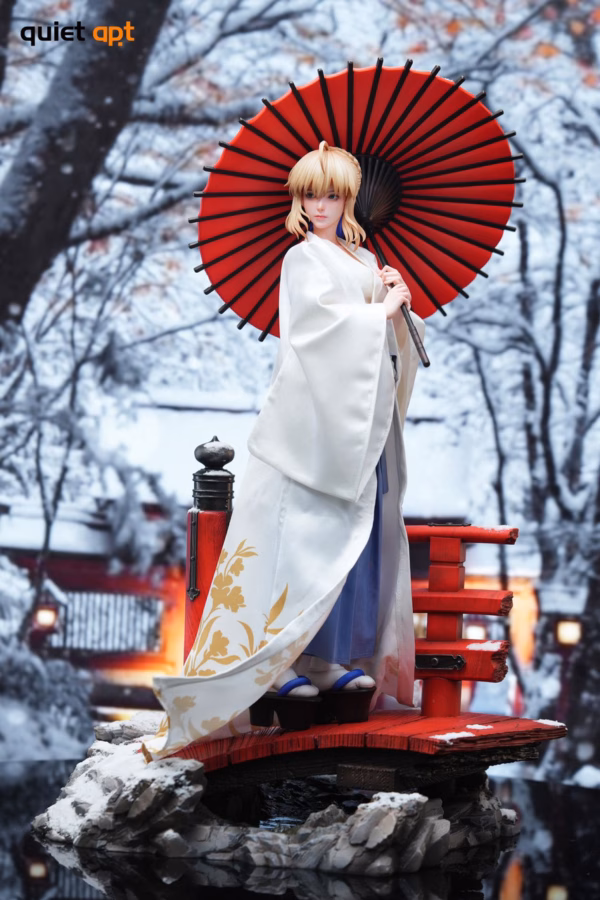 Fate Stay Night QuietArt Studio Kimono Saber Resin Statue 8