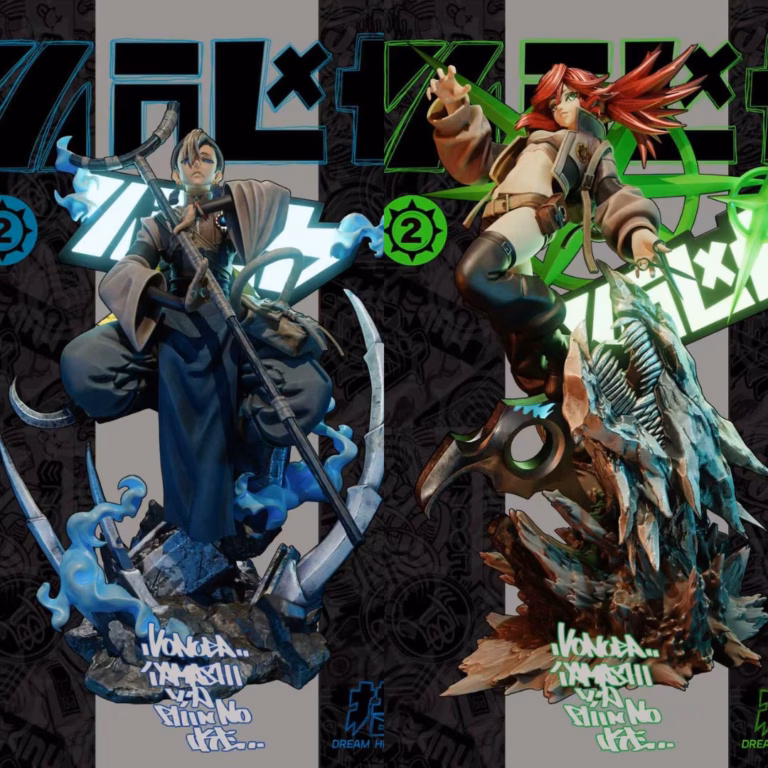 Gachiakuta Dream Hunter Studio Zanka Nijiku x Riyou Rippa Resin Statue