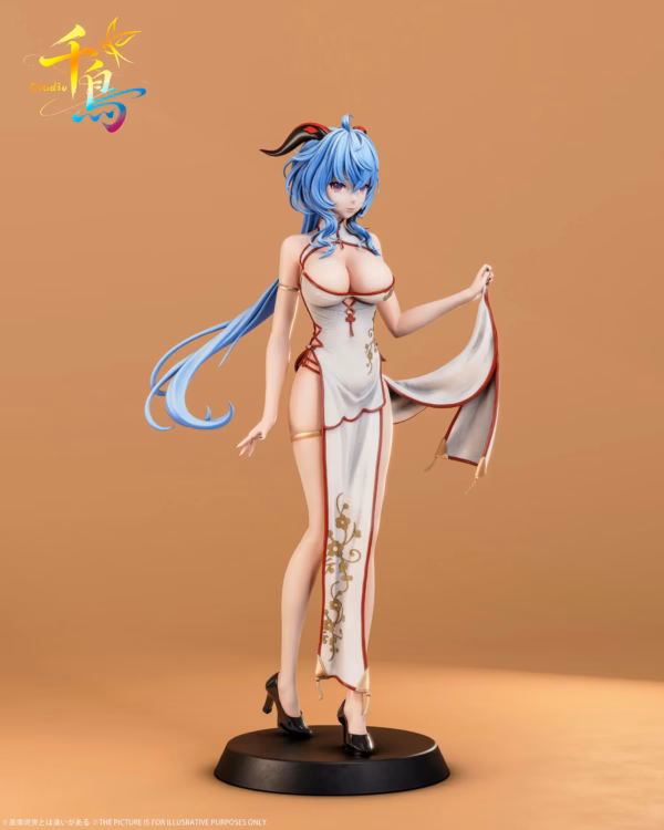 Genshin Impact Qian Niao Studio Cheongsam Ganyu Resin Statue 2
