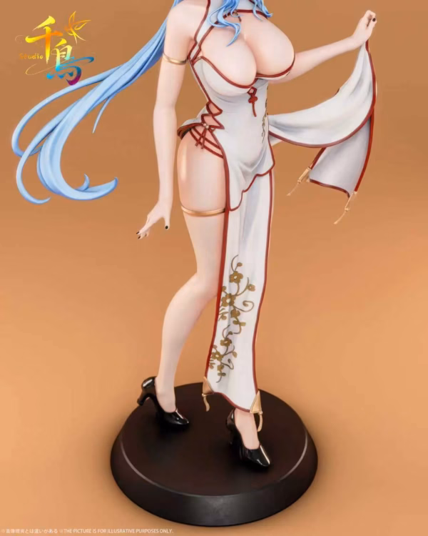 Genshin Impact Qian Niao Studio Cheongsam Ganyu Resin Statue 5