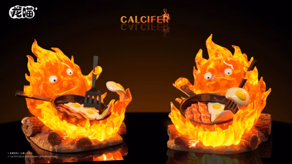 Howls Moving Castle Long Miao Studio Chef Calcifer Resin Statue 4