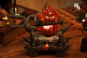 Howls Moving ShenYin Studio Contract Magic Canon Calcifer Bracket Resin Statue