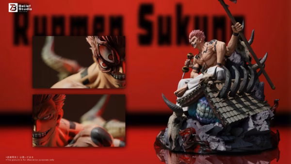Jujutsu Kaisen Belief Studio Cursed King Ryomen Sukuna Resin Statue 4