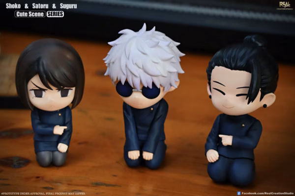 Jujutsu Kaisen Real Creation Studio Cute Shoko x Satoru x Suguru Resin Statue 2