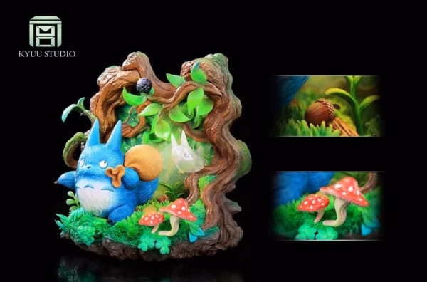 My Neighbor Totoro Kyuu Studio Hayao Miyazaki Tree Hollow Totoro Resin Statue 4
