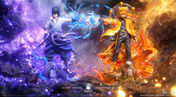 Naruto Atelier de Konoha Studio Uzumaki Naruto x Uchiha Sasuke Resin Statue 1