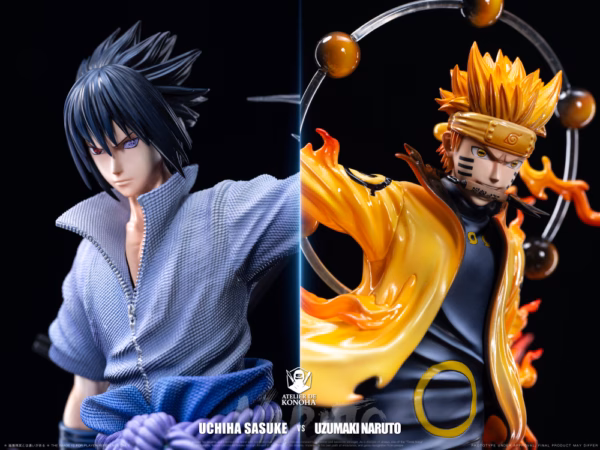 Naruto Atelier de Konoha Studio Uzumaki Naruto x Uchiha Sasuke Resin Statue 3