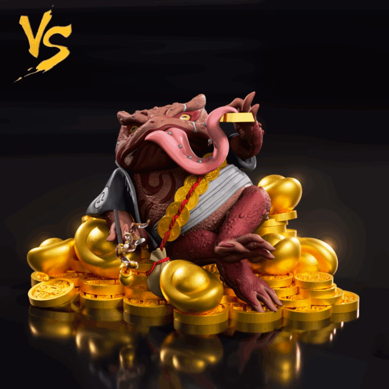 Naruto VS Studio Gamabunta Resin Statue