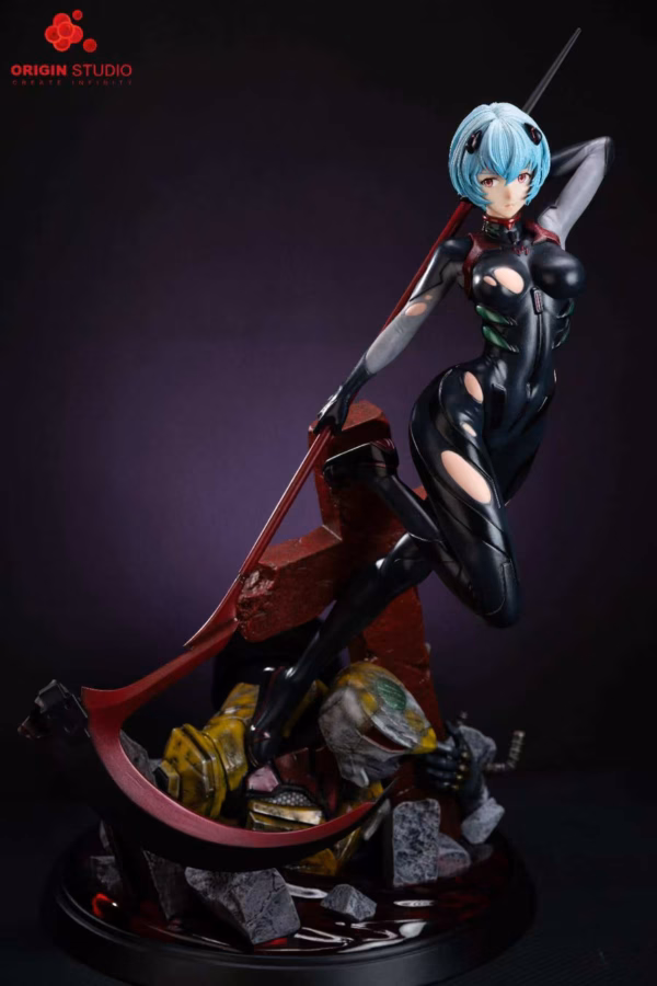 Neo Genesis Evangelion Origin Studio Ayanami Rei Resin Statue 3 1