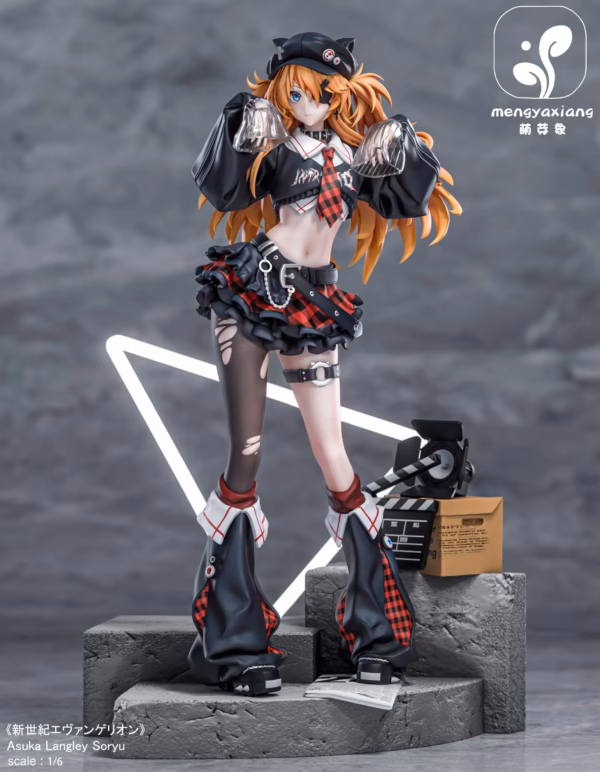 Neon Genesis Evangelion Meng Ya Xiang Studio Soryu Asuka Langley x Ayanami Rei Resin Statue 1