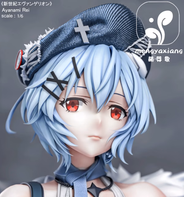 Neon Genesis Evangelion Meng Ya Xiang Studio Soryu Asuka Langley x Ayanami Rei Resin Statue 3