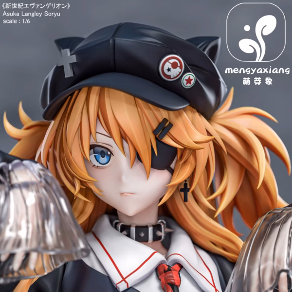Neon Genesis Evangelion Meng Ya Xiang Studio Soryu Asuka Langley x Ayanami Rei Resin Statue 4