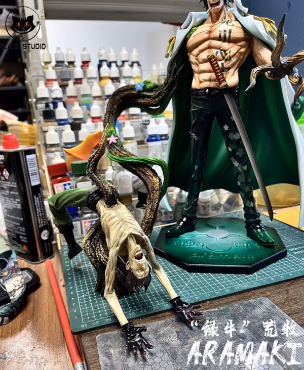 One Piece Black Studio Aramaki Ryokugyu Resin Statue 2