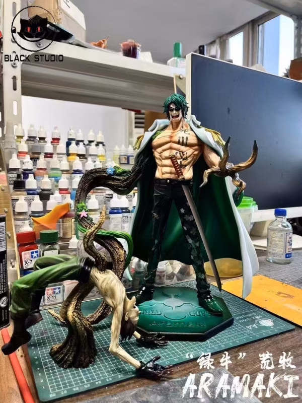 One Piece Black Studio Aramaki Ryokugyu Resin Statue
