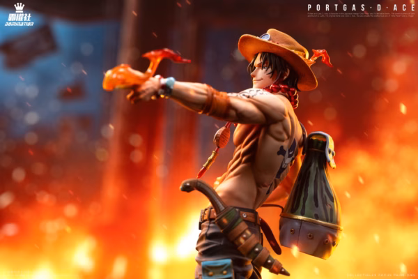One Piece Domination Studio Portgas D Ace Resin Statue 2