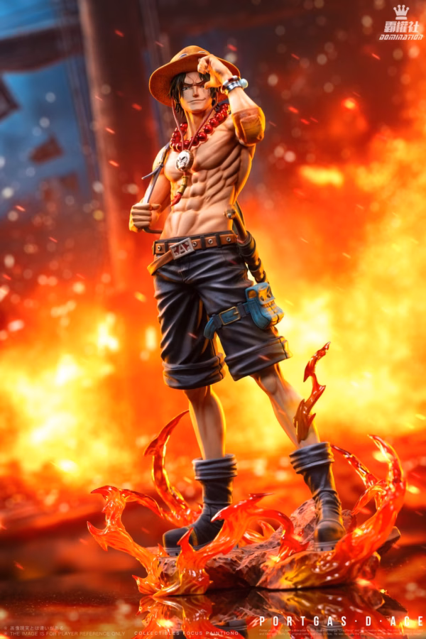 One Piece Domination Studio Portgas D Ace Resin Statue 3