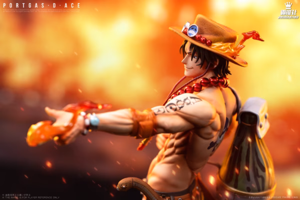 One Piece Domination Studio Portgas D Ace Resin Statue 4
