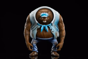 One Piece Long Hu Studio Zombie Navy Bear x Bandage Trooper Resin Statue