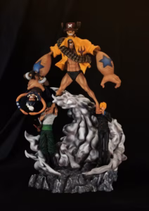 One Piece Mo Wang Studio Chopper X Zoro X Sanji X Franky X Usopp Resin Statue