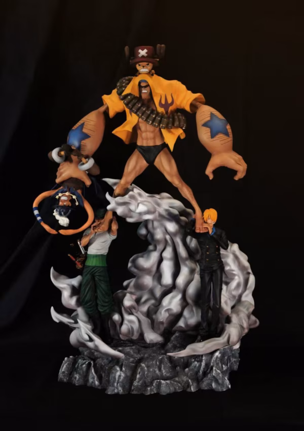 One Piece Mo Wang Studio Chopper X Zoro X Sanji X Franky X Usopp Resin Statue 1