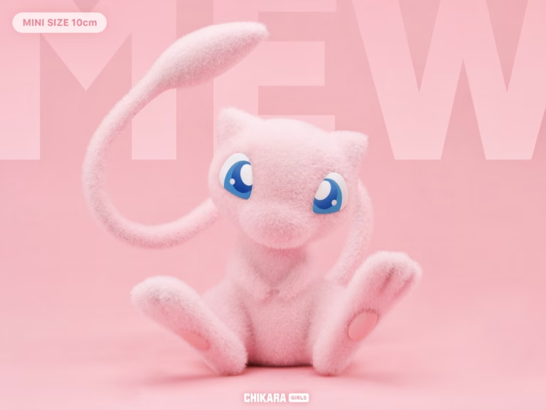 Pokemon Chikara Studio Mew Resin Statue