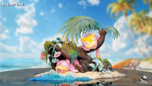 Pokemon Raven Studio The Relaxed Slowpoke Resin Statue 2