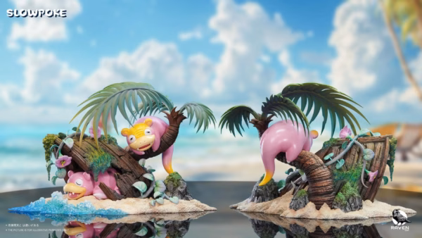 Pokemon Raven Studio The Relaxed Slowpoke Resin Statue 4