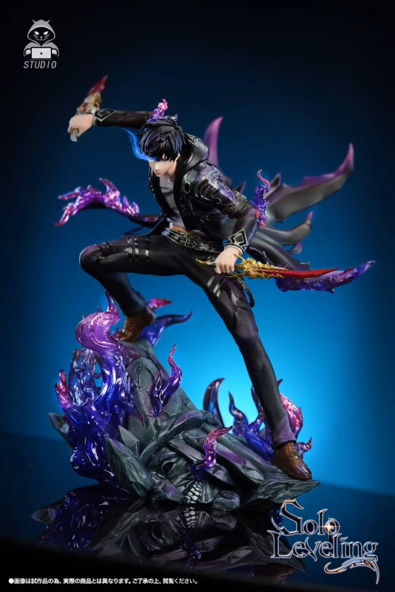 Solo Leveling Black Panther Studio Sung Jin Woo Resin Statue