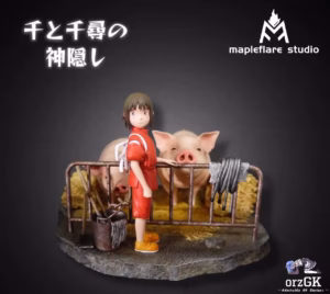 Spirited Away Mapleflare Studio Chihiro x Her Parents Resin Statue