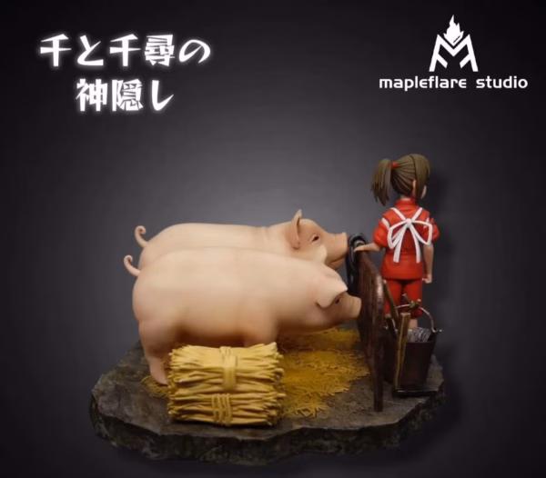Spirited Away Mapleflare Studio Chihiro x Her Parents Resin Statue 4 1