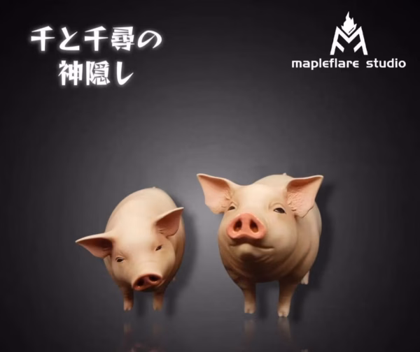 Spirited Away Mapleflare Studio Chihiro x Her Parents Resin Statue 5 1