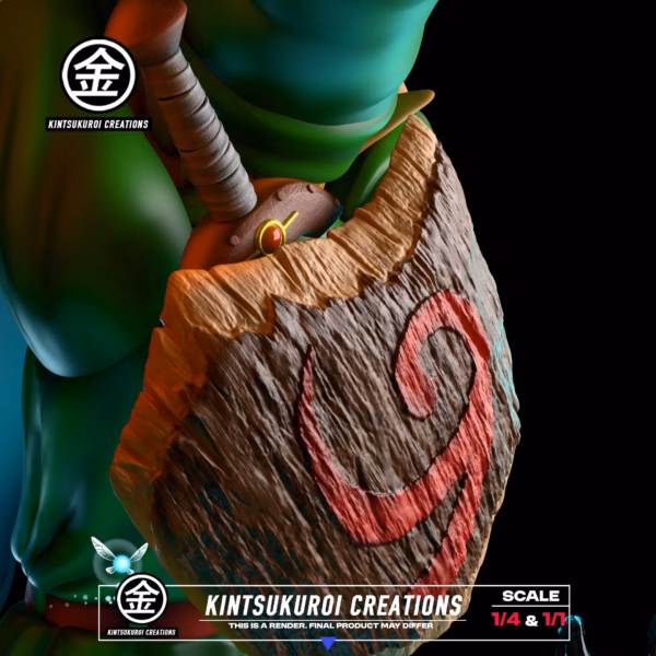 The Legend of Zelda Kintsuluroi Creations Studio Young Link Pulling Master Sword Resin Statue 9