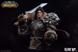 World of Warcraft Blizzard Varian Wrynn Bust Licensed Resin Statue