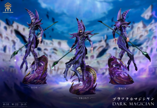 YuGiOh Aftershock Studio Dark Magician V2 Resin Statue 4