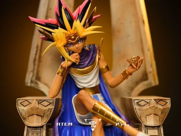 YuGiOh Millennium Studio Atem Resin Statue 4 min
