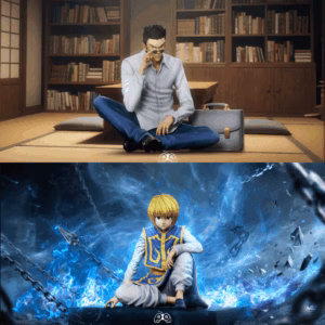 Hunter x Hunter PG Studio Leorio x Kurapika Sitting Pose Resin Statue