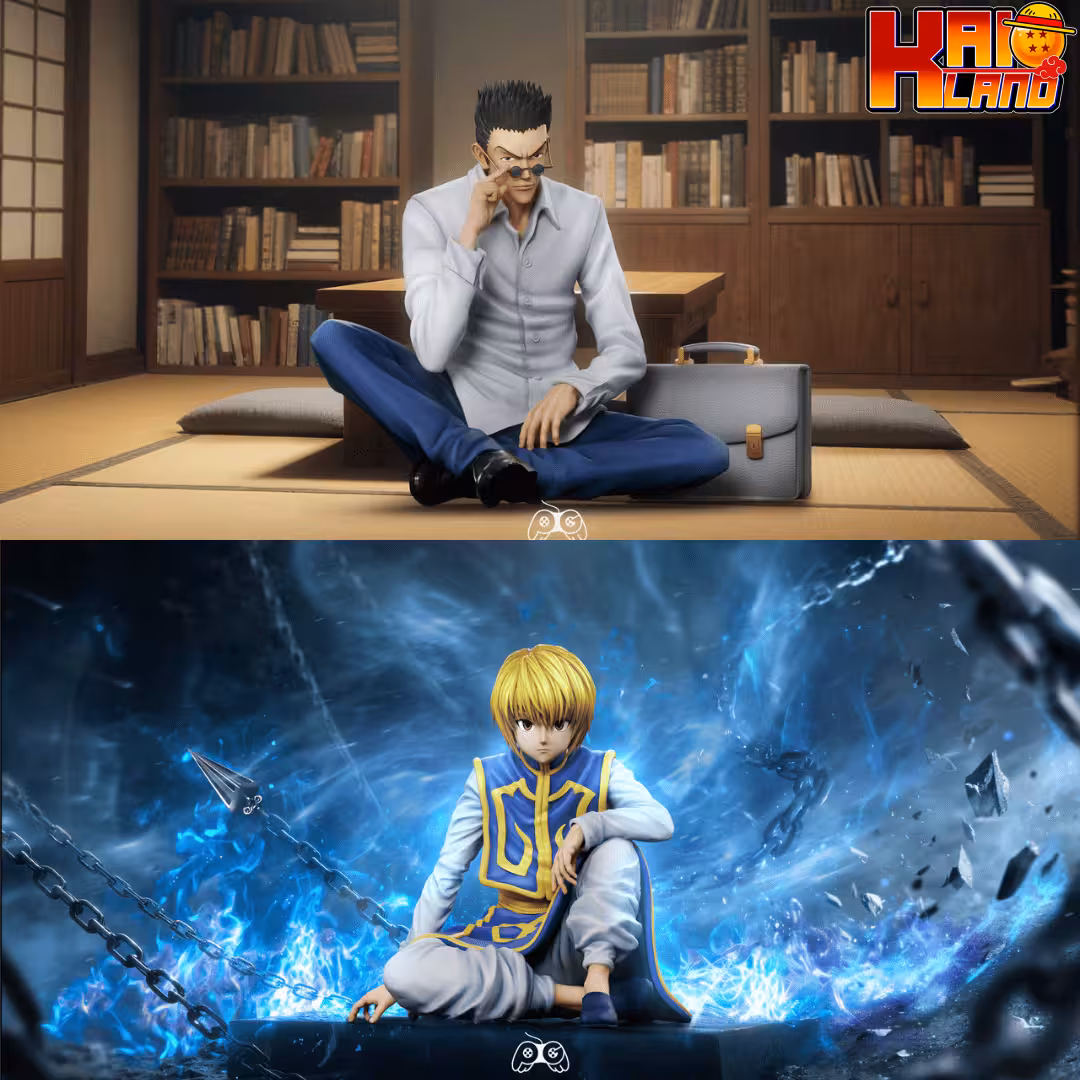 Hunter x Hunter PG Studio Leorio x Kurapika Sitting Pose Resin Statue