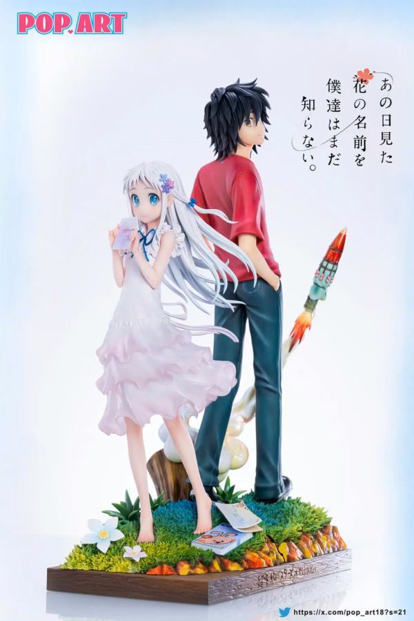 AnohanaThe Flower We Saw That Day POP ART Studio Menma x Jintan Resin Statue 1