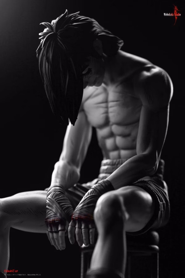 Ashita no Joe Mahakala Studio Burning Yabuki Joes Death Resin Statue 5