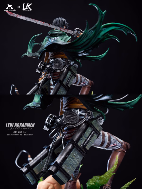 Attack on Titan BK Studio × LK Studio Levi Ackerman Resin Statue 4