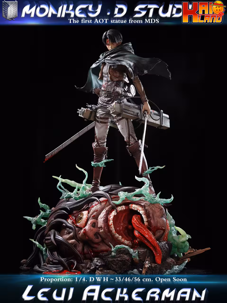 Attack on Titan Monkey D Studio Levi Ackerman Resin Statue
