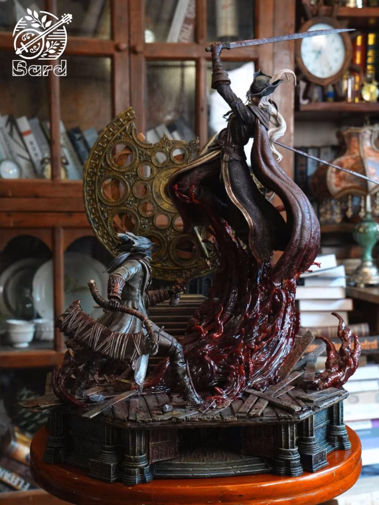 Bloodborne Bard Studio Lady Maria vs Hunter Resin Statue