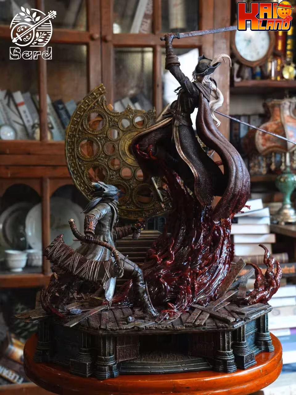 Bloodborne Bard Studio Lady Maria vs Hunter Resin Statue