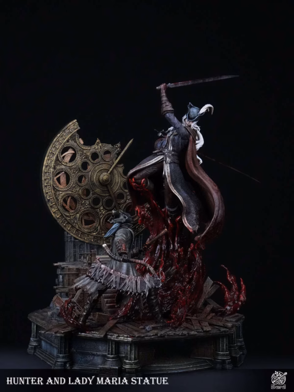 Bloodborne Bard Studio Lady Maria vs Hunter Resin Statue 2