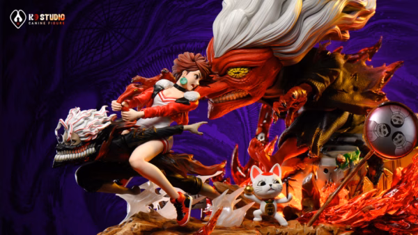 Dandadan K9 Studio Turbo Granny Chasing Resin Statue 6