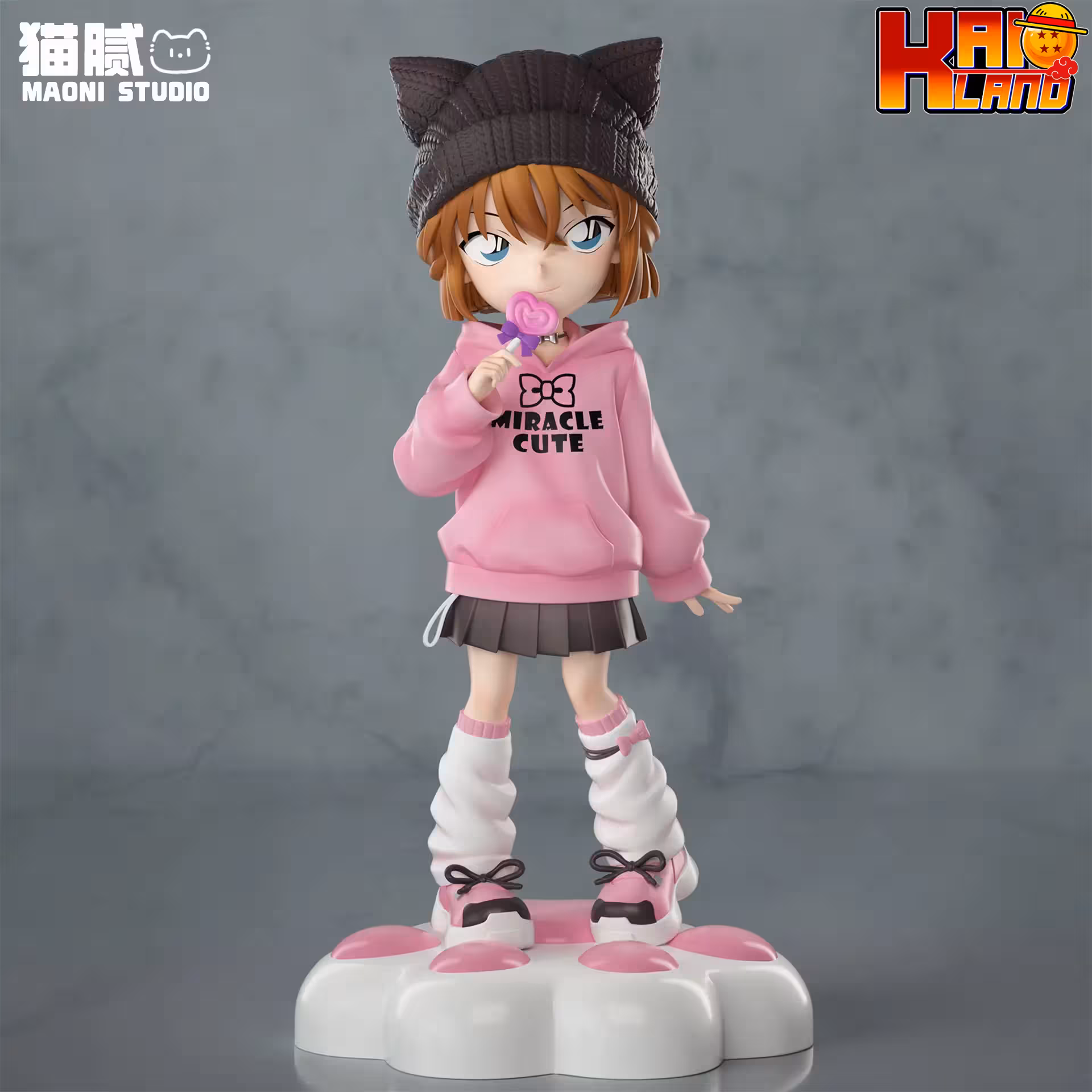 Detective Conan Maoni Studio Cat Ear Ai Resin Statue