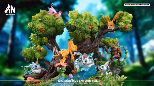 Digimon AN Studio Digimon Desktop Ecology Resin Statue 1