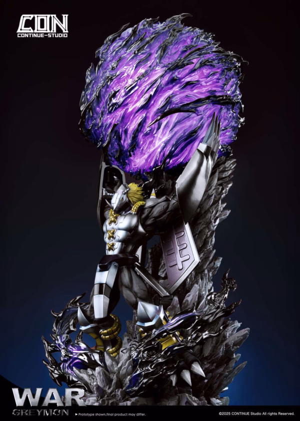 Digimon Continue Studio War Greymon Resin Statue 2